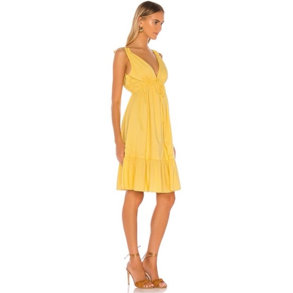 Majorelle Esther Midi Dress in Canary Yellow size Small $215 - Picture 2 of 12